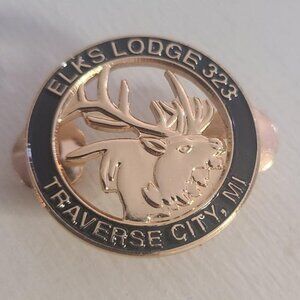 Elks Club Traverse City MI Lodge 323 Lapel Pin - Michigan USA Member Badge Pin